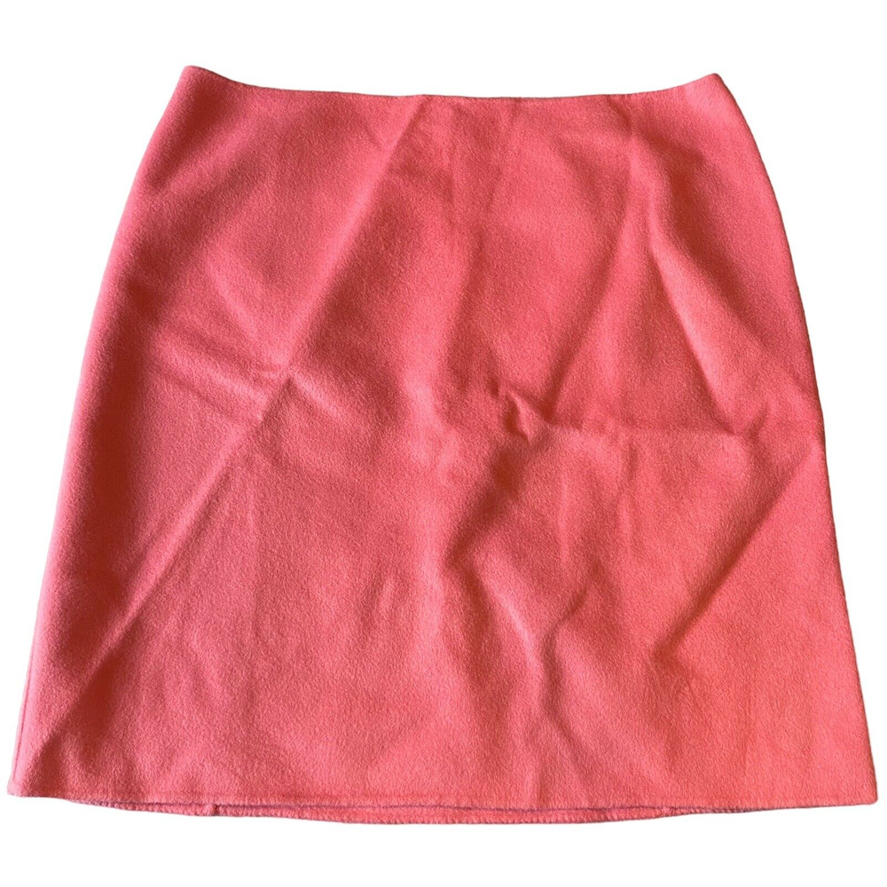 NWT New Talbots Womens Skirt Size 18 Solid Pink Wool Blend Office Career Barbie